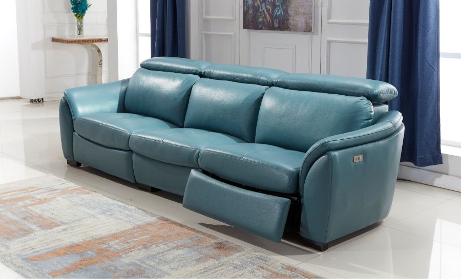 Everett Leather Recliner Sofa